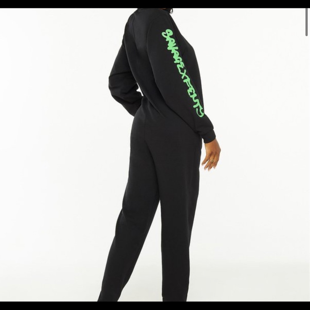 Savage X Fenty Black hooded onesie